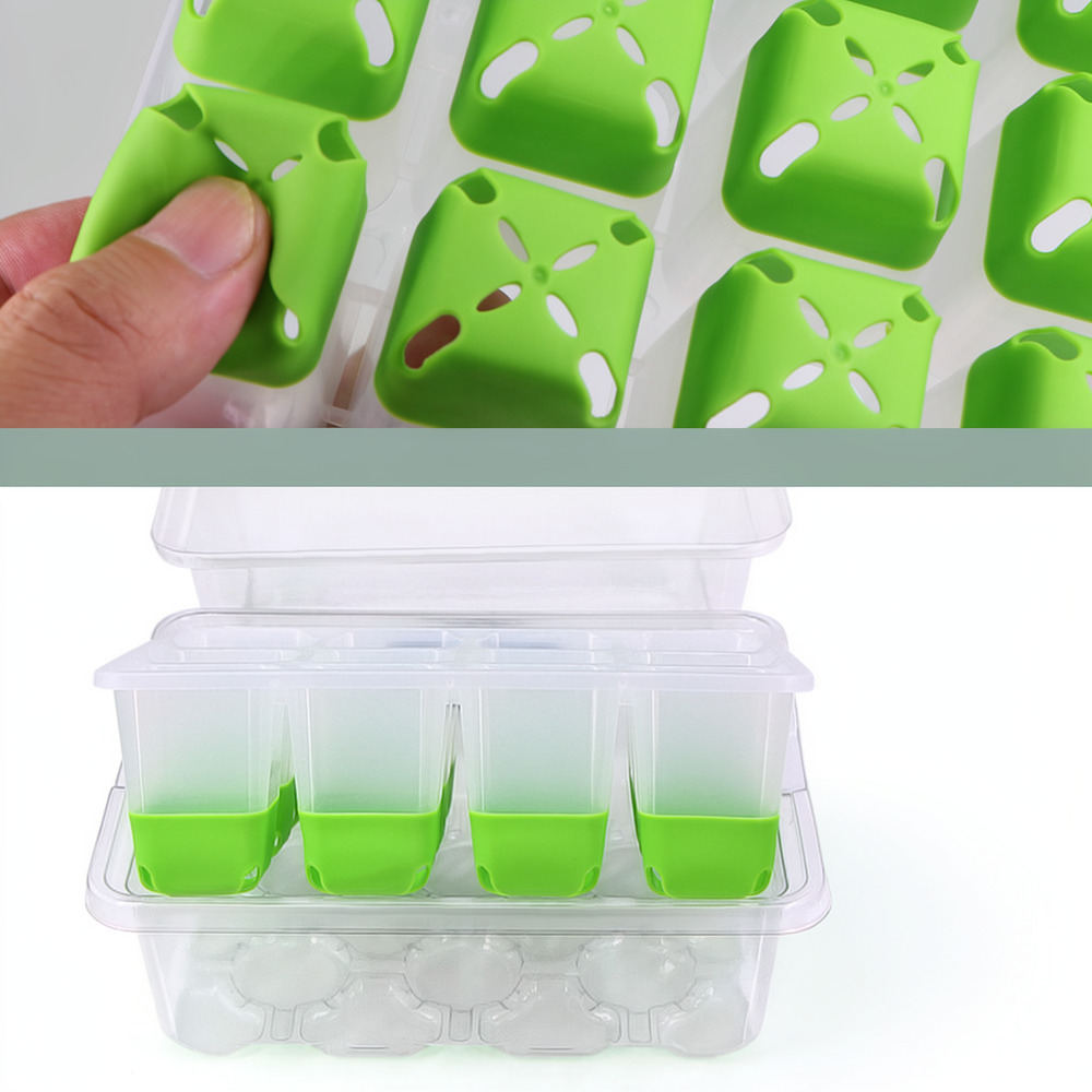 Indoor Plants - Caixa de sementes reutilizável em silicone,