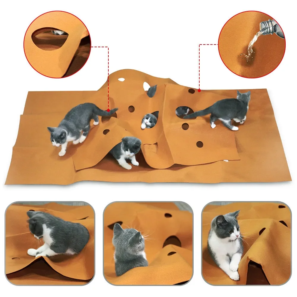 Repotting Mat - Gato jogando tapete de jogo brinquedos