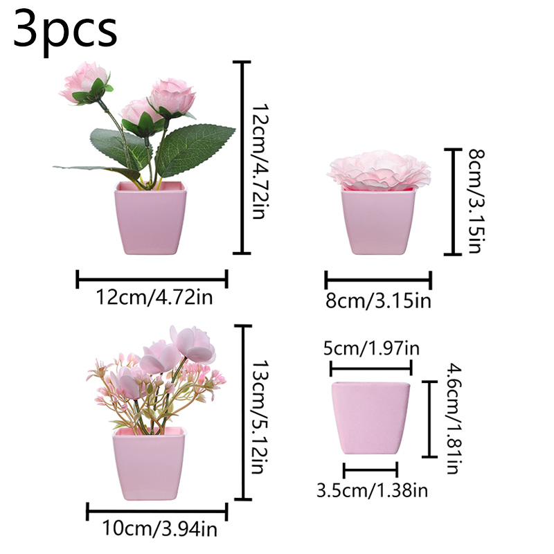 (Um conjunto de 3 peças) mini  - Succulent Set avaliação e preço