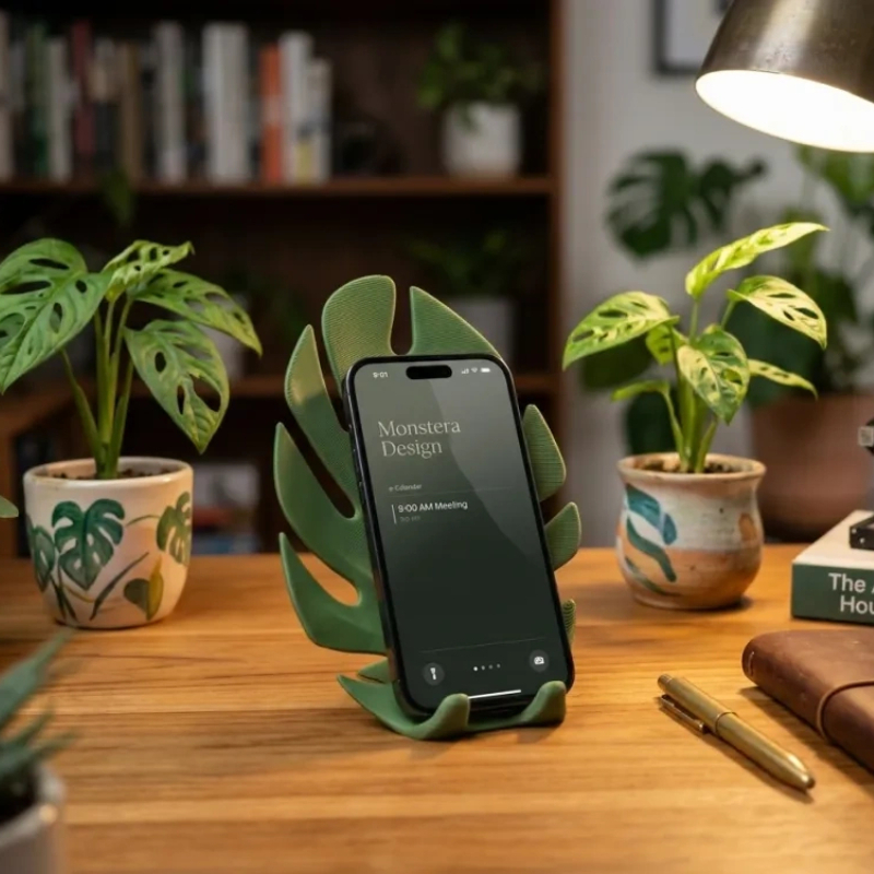 1 Suporte de Telefone 3D em Re - Monstera avaliação e preço